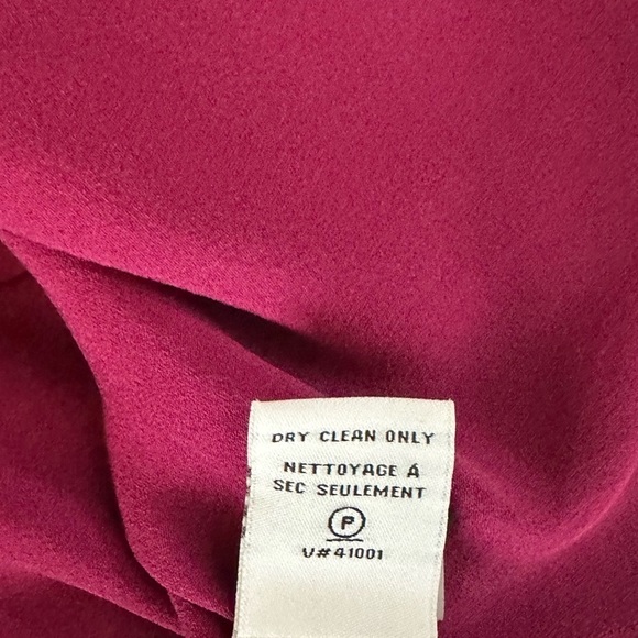 Diane von Furstenberg Damian Silk Sheath Neck Long Sleeve Detail Dress Pink Sz 0 - Picture 11 of 11